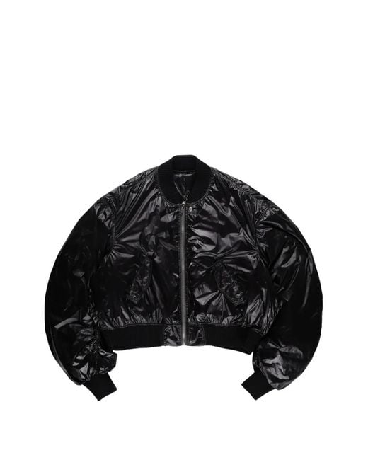 Rick Owens Black Secchia Flight Jacket for men
