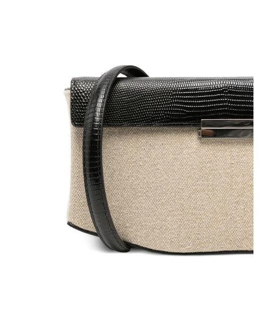 Totême Black Clip Clutch Bag