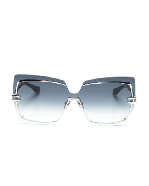 Dita Eyewear Blue Brokyn Square-Frame Sunglasses