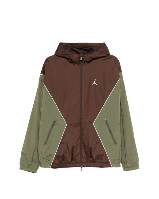 Nike Brown Zip Hooded Jacket for men