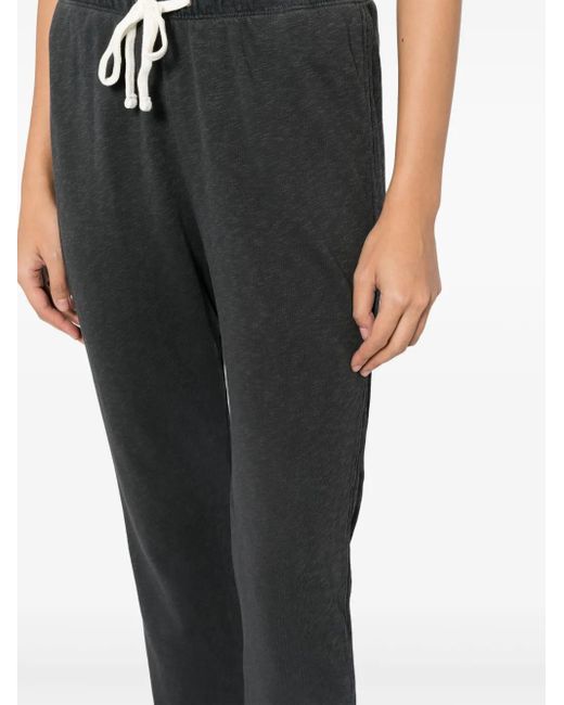 James Perse Gray Drawstring-Fastening Track-Pants