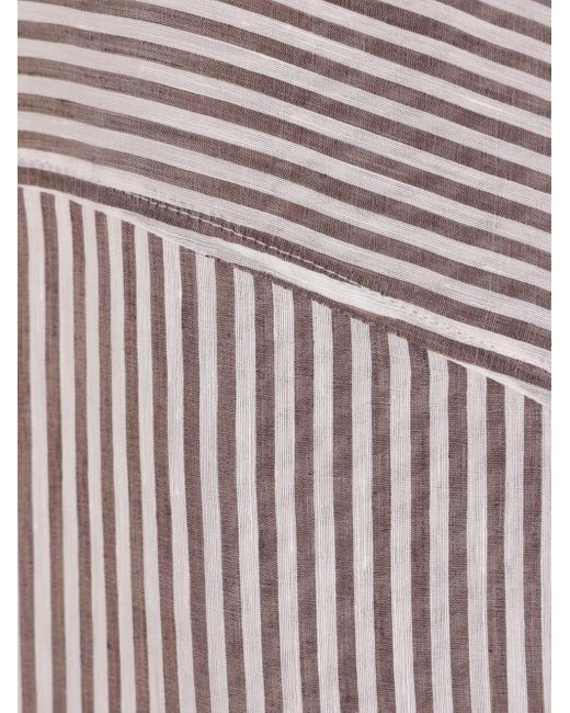 Chemise À Rayures Brunello Cucinelli en coloris White