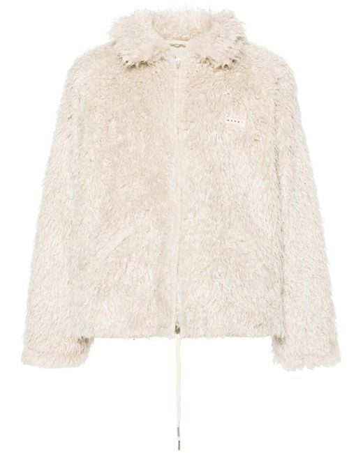 Chaqueta Con Parche Del Logo Marni de hombre de color Natural