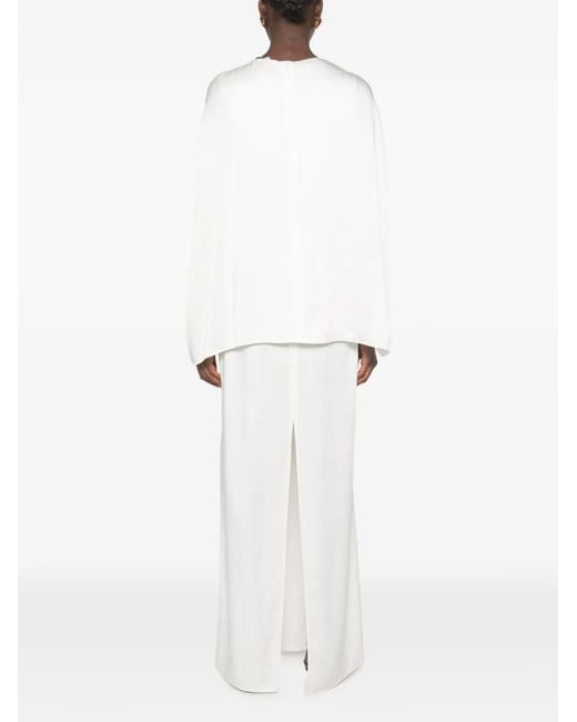 Stella McCartney White Robe Courte Drapée