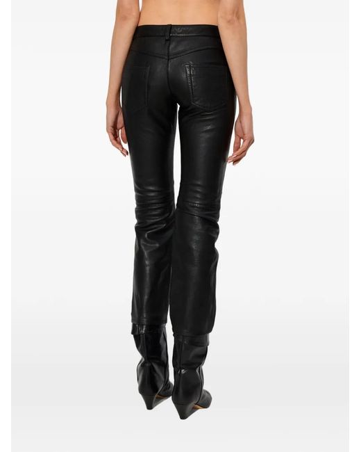 Isabel Marant Black Vanel Lace-Up Trousers