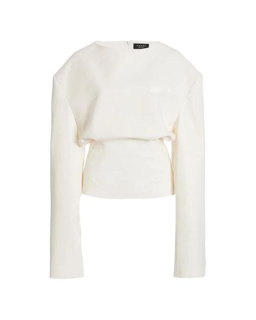 A.W.A.K.E. MODE White Tailored Blouse