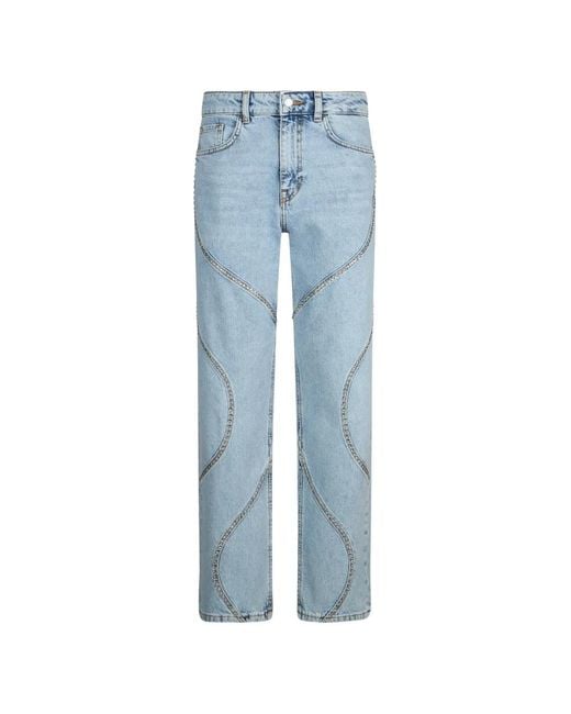 Liu Jo Blue Jean Droit À Ornements