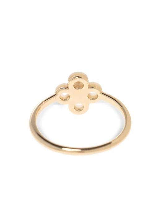 Tory Burch White Charm-Embellished Ring (Set Of Three)