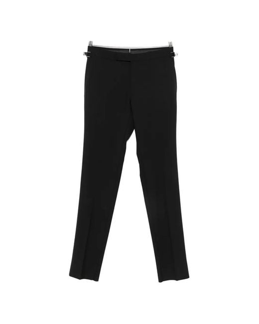 Tom Ford Black Buckle-Fastening Tailored Trousers for men