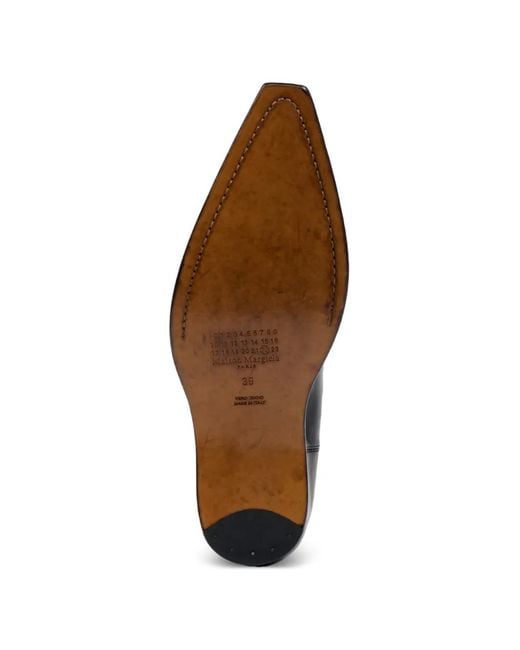 Maison Margiela Black Pointed-Toe Chelsea Boots