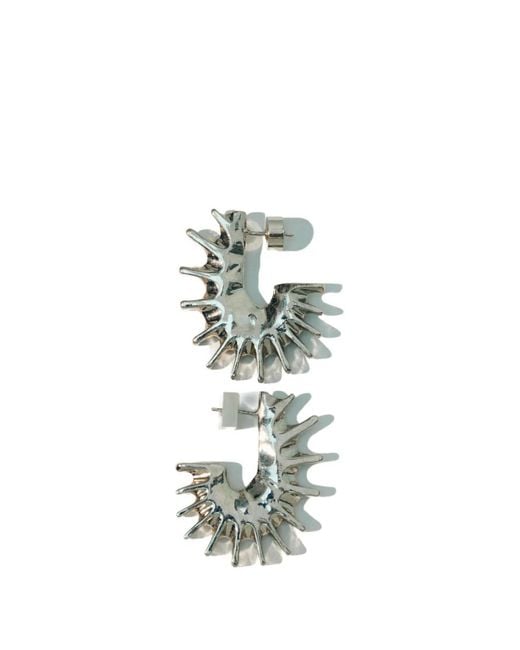 Jacquemus White The Hippocampe Earrings