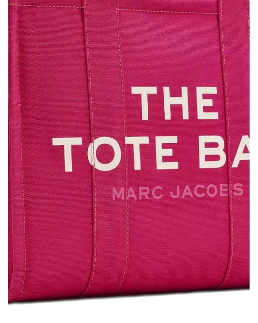 Marc Jacobs Pink Large Logo-Print Tote Bag