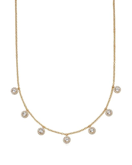 Kiki McDonough Natural 18Kt Grace Diamond Necklace