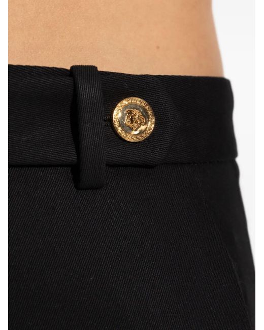 Versace Blue Medusa-Button Panel Trousers