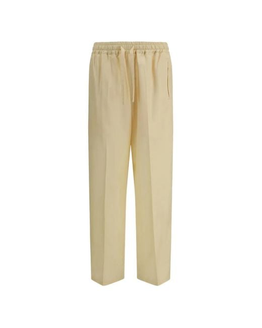 Umit Benan Natural Drawstring Trousers for men