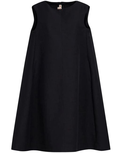 Marni Black Flared Midi Dress