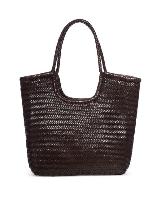 Dragon Diffusion Black Ns Diagonal Triple Jump Handwoven Tote Bag