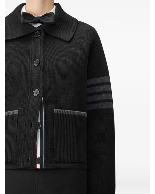 Thom Browne Black Patch-Pocket Jacket