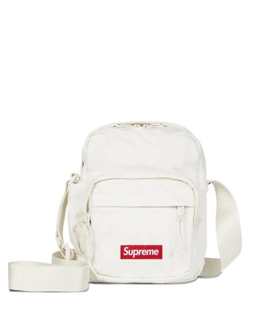 Borsa A Tracolla Denim di Supreme in White da Uomo