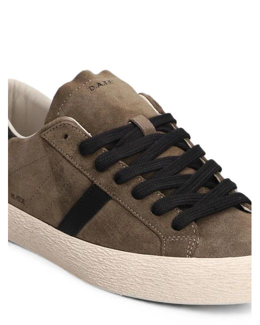 Date Brown Hill Low Suede Sneakers for men