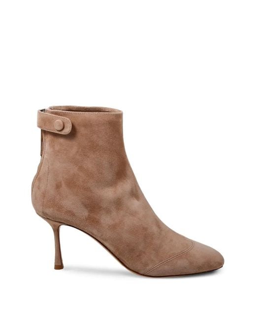 Francesco Russo Brown Panelled Ankle Boots