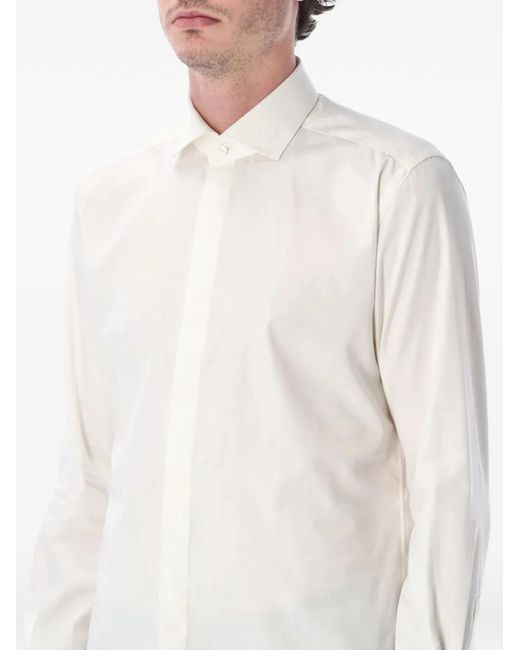 Xacus White Tailor Button-Up Plain Shirt for men