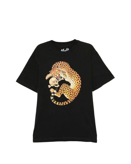 Melt Black T-Shirt À Imprimé Léopard for men