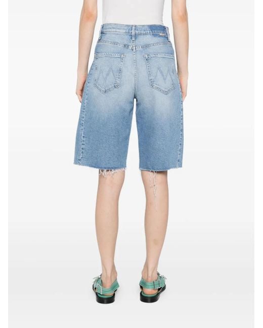 Mother Blue Denim Shorts