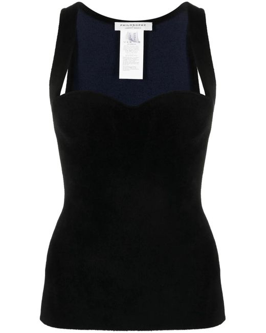 Philosophy Di Lorenzo Serafini Black Chenille Top