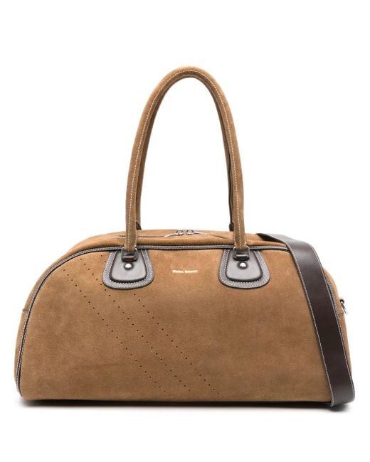 Adidas Natural X Wales Bonner Suede Bowling Bag