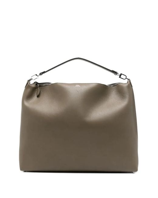 Totême  Metallic Bevel Leather Shoulder Bag