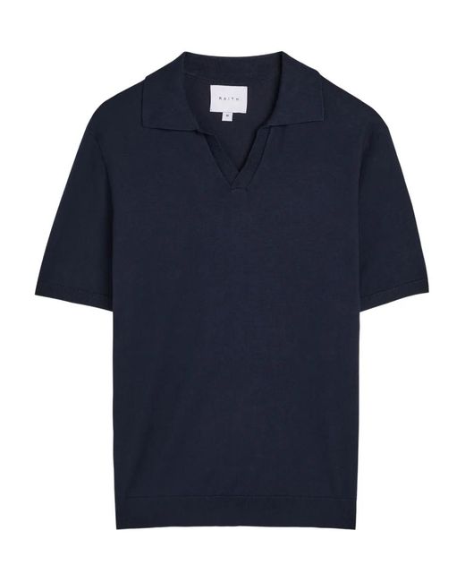 Raith Blue V-Neck T-Shirt for men
