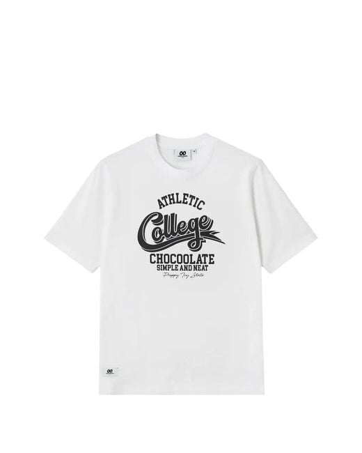Chocoolate White T-Shirt À Imprimé Graphique for men
