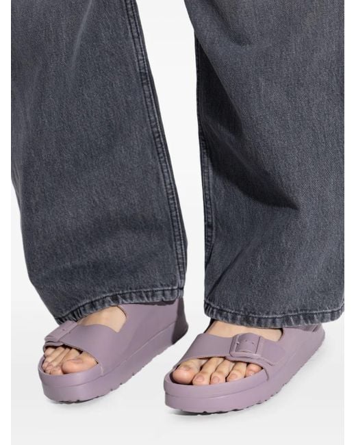 Birkenstock X Papillio Arizona Sandalen Met Dubbele Gesp in het Brown