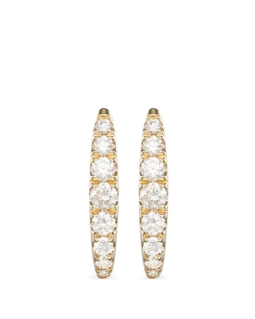 Melissa Kaye Metallic Diamond Hoop Earrings