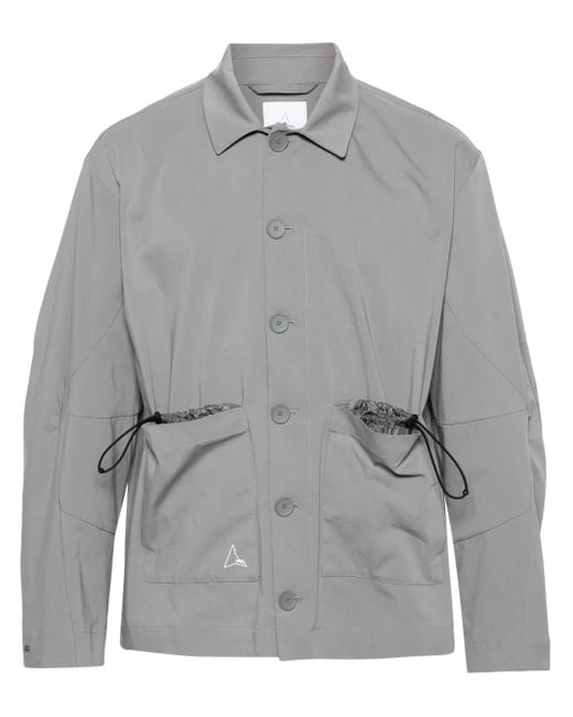 Roa Gray Chore Button-Up Shirt for men