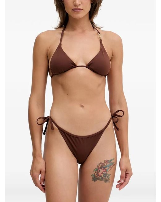 Bikini Con Logo di EA7 in Brown