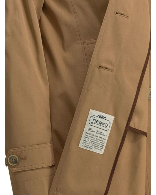 Herno Button-Up Jas in het Natural