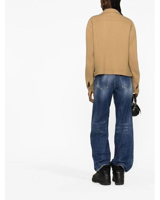 DSquared² Natural Virgin Wool Blend Jacket
