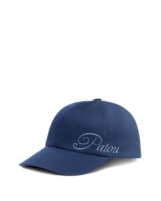 Patou Blue Logo-Embroidered Cap