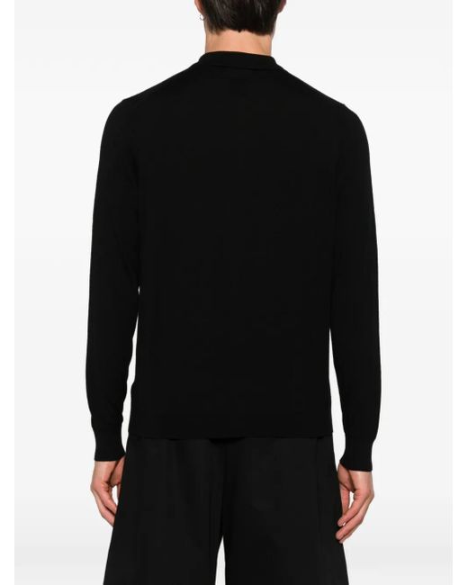 Diktat Black Buttoned Cardigan for men