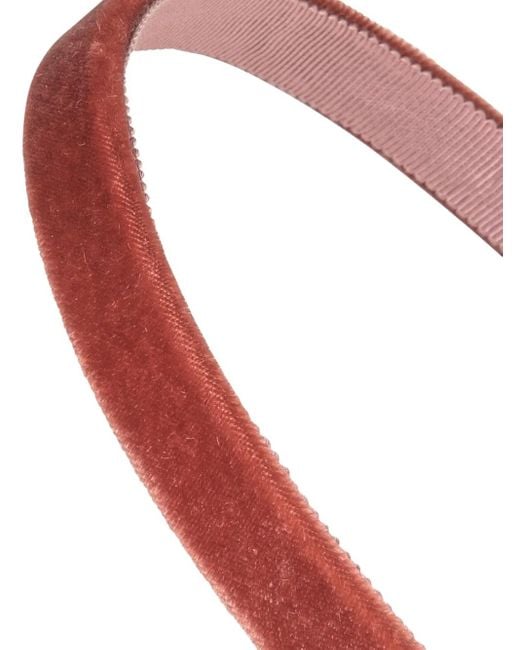 Jennifer Behr White Lacey Velvet Headband