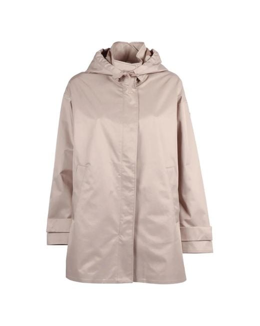 DUNO Natural Kayle Hooded Button-Cuff Jacket