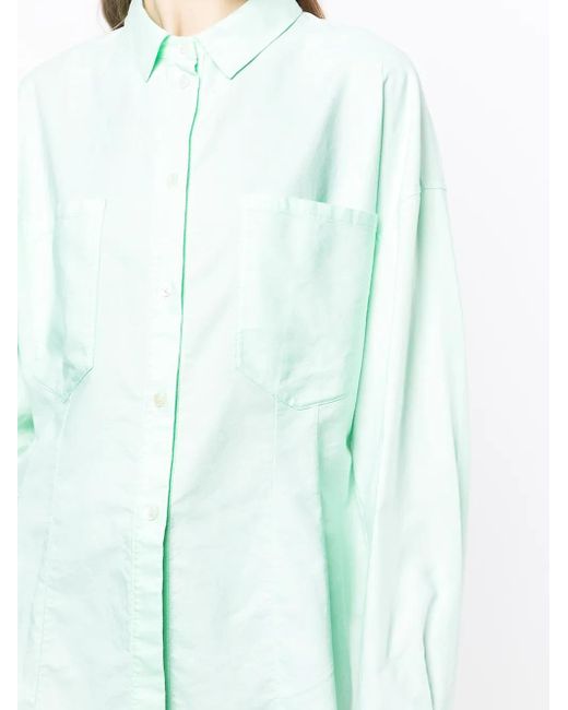 Forte_forte Green Chest-Pocket Longsleeved Shirt