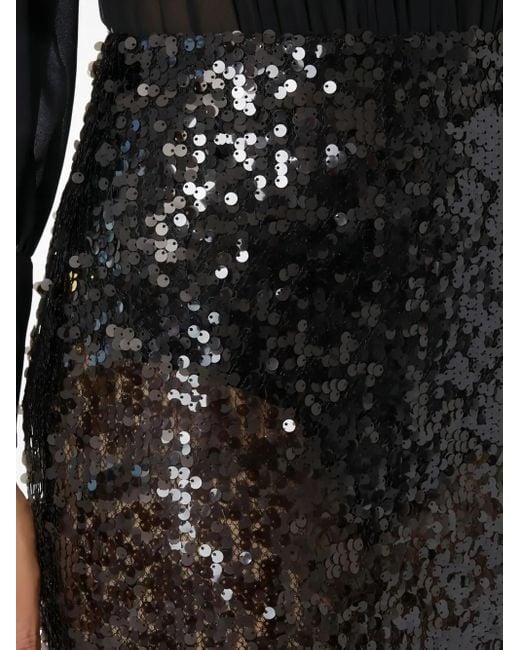 Elisabetta Franchi スパンコール スカート Black