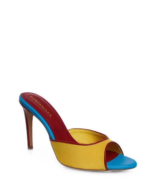 Ginissima Blue Vicky Colour-Block Sandals
