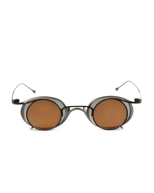Rigards Brown X Ziggy Chen Round-Frame Sunglasses