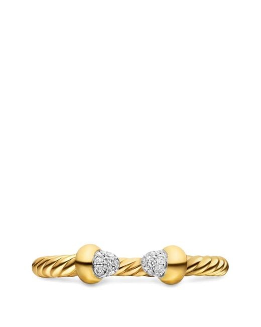 David Yurman Metallic Micro Cablespira Flex Open Ring