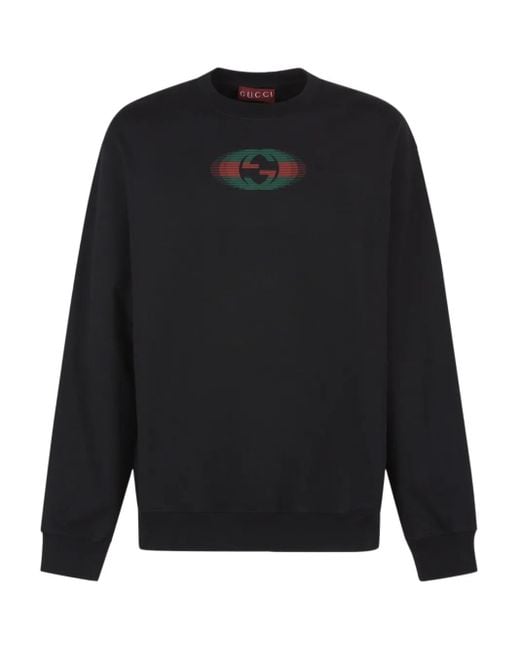 Gucci Sweater Met Gg-Print in het Black voor heren