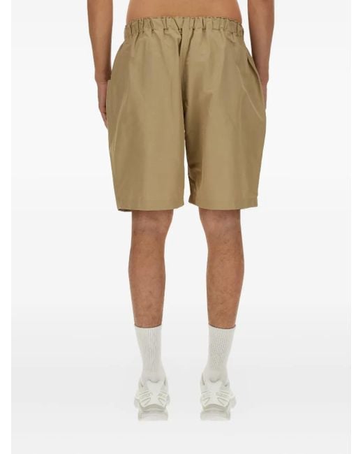 South2 West8 Natural Drawstring-Waist Bermuda Shorts for men